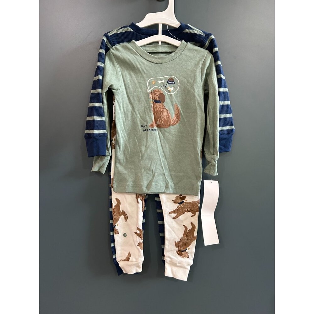 NEW Baby Boys 18M 2-Pack Sleep & Play Sets (4 total pieces) Carters Long Sleeve
